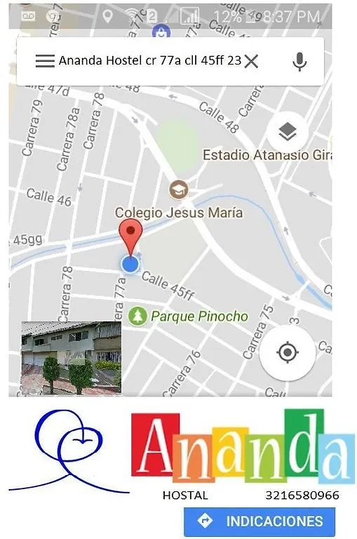 Гостевой дом Ananda Hostel Медельин